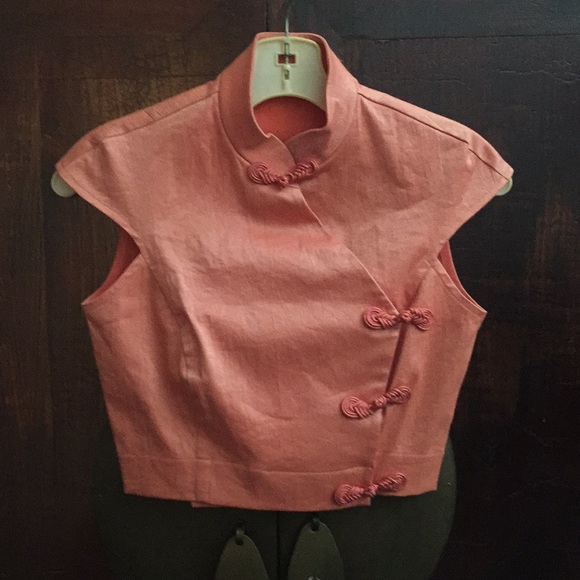 1995 Vintage Chinese Style Peach Top - Picture 2 of 6
